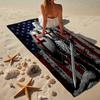 Knightly Valor And Patriotism Beach Towel, Super Soft Microfiber, Gift for Her/Him, Birthday, for Pool, Beach, Travel, Home Decor Fan Gifts