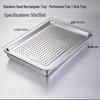 Stainless Steel Draining Tray with Strainer