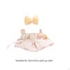 Doll Clothes for 15cm Plush Cartoon Bunny Dress Yellow Hair Accessory Costumes Photo Props