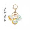 Enamel Metal Metal Key Ring Cartoon Design Enamel Pendant Rabbit Key Chain  Backpack Decor