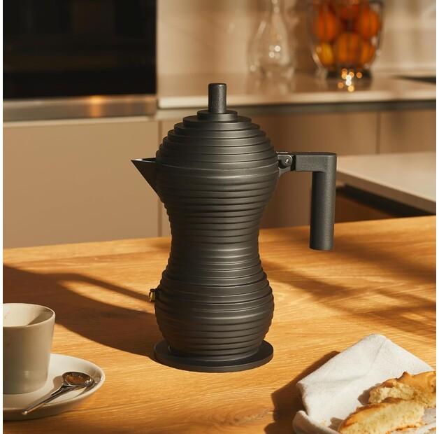Кофеварка Alessi Pulcina на 3 чашки черный (MDL02/3 BB)