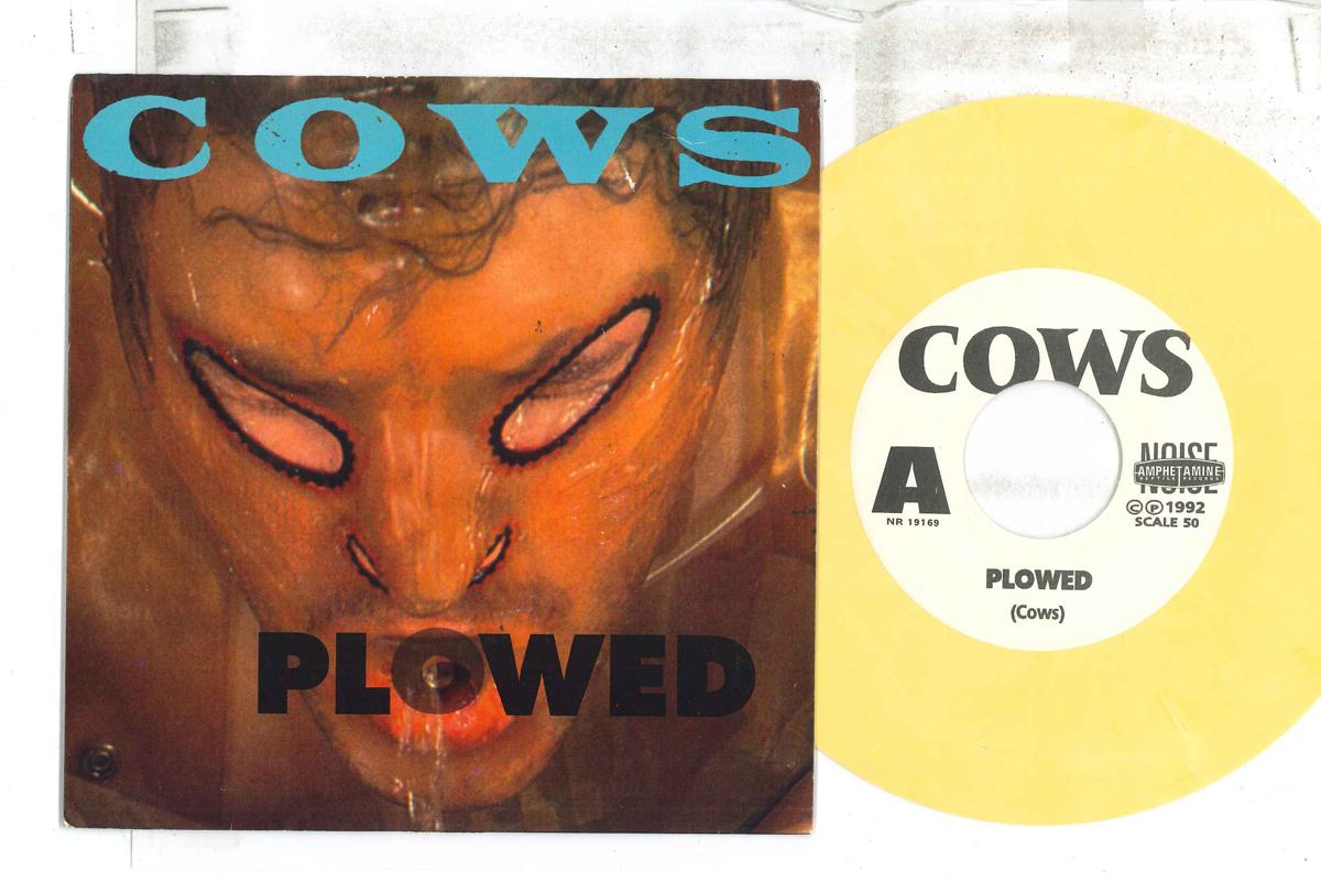 

7inch Record COWS Plowed In The Mouth SCALE50 AMPHETAMINE RE 1992 US Rock Used