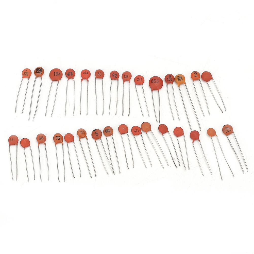 600PCS 30 Values 2pf-100nf 50V Ceramic Capacitors Assortment Kit Electronic Parts