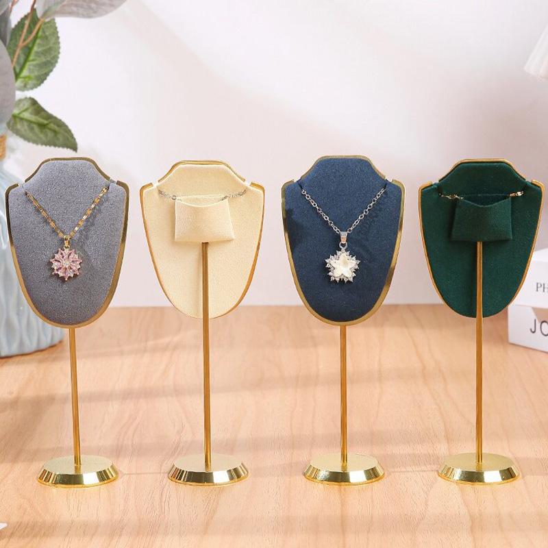 Mini Necklace Display Stand Jewellry Display Rack Exhibition Shelf Pendant Storage Props Jewelry Photography Props