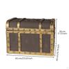 Pirate Treasure Chest Toned Trim Foam Hinged Lid