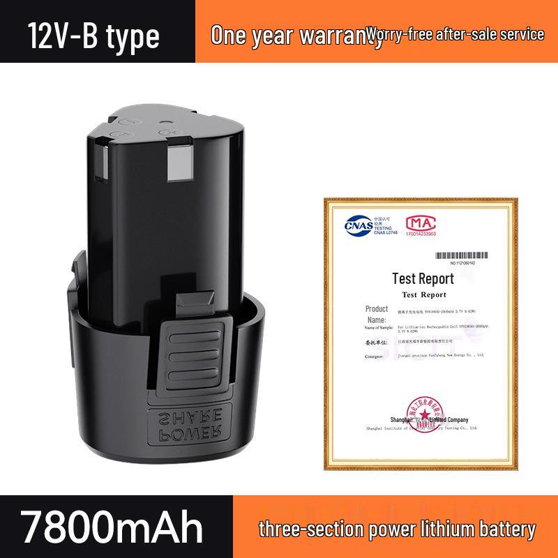 12V Cordless Drill with Lithium Battery Charger, Pistol Grip, and 16.8V/18V Battery for Rotary and Screwdriver Tasks