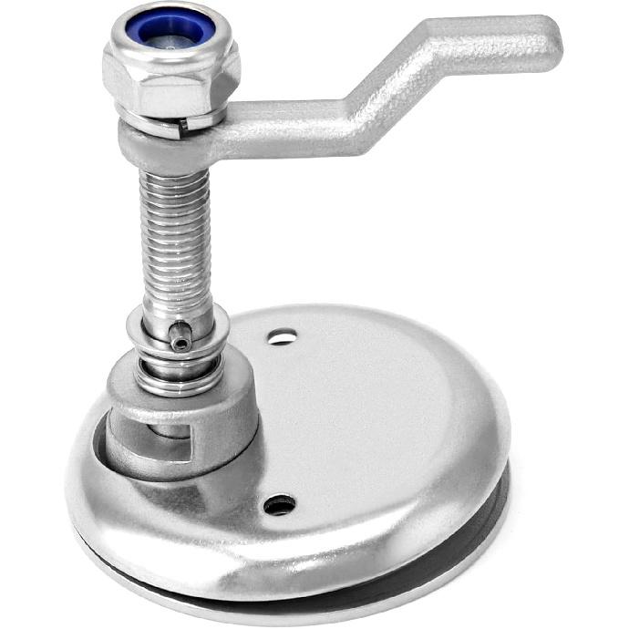 QWORK Boat Cam Latch, 2 Pack Marine 316 Stainless Steel Marine Boat Floor Buckle Hatch Latch, Flush Turning Lift Handle Lock, Marine Slam Latch,