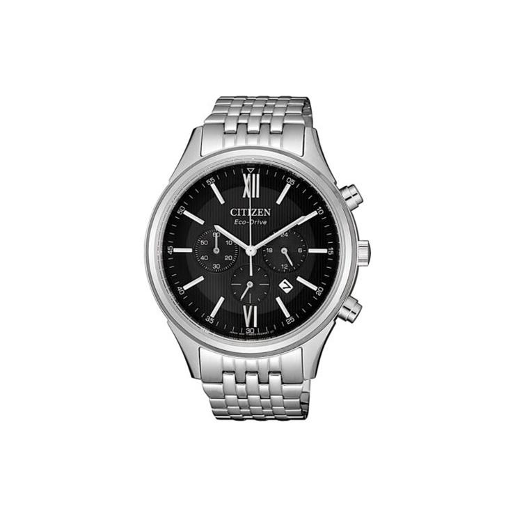 

CITIZEN 100m Water Resistant Light Powered Quartz Movement Stainless Steel Strap Watch 41.7* CA4410-84E Black Dial