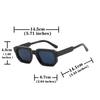Men Vintage Rectangle Frame Sunglasses Fashion Retro Sun Glasses Luxury Brand Design UV400 Shades Eyewear Women Goggles