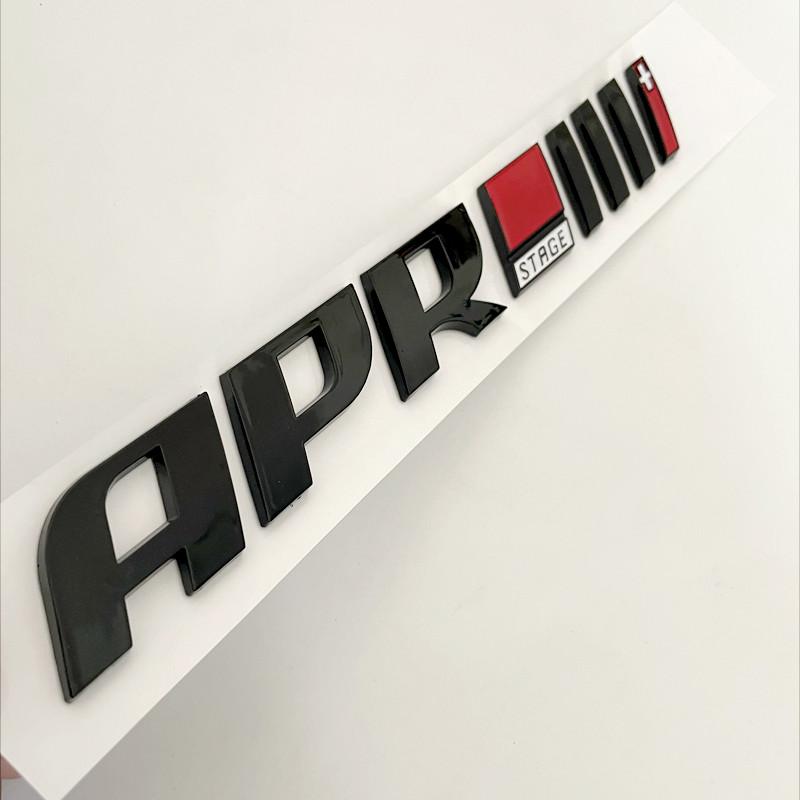 3D ABS APR Logo Letters Car Trunk Badge Decal For S9 A4 A5 S4 B8 A3 A7 Golf GTI MK4 6 7 MK6 APR Emblem Sticker Accessories9S