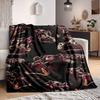 1pc Hippo Pattern Print Blanket   Lightweight Flannel Throw Blanket For Sofa, Bed, Living Room, Office, Outdoor Travel, Camping