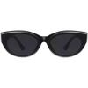 New Cat Eye Sunglasses Women's Oval Glasses Retro Oval Sunshade Glasses Women's Sunglasses