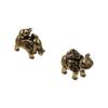 Solid Brass Elephant Miniatures Handicrafts Copper Animal Sculpture  Decor Accessories
