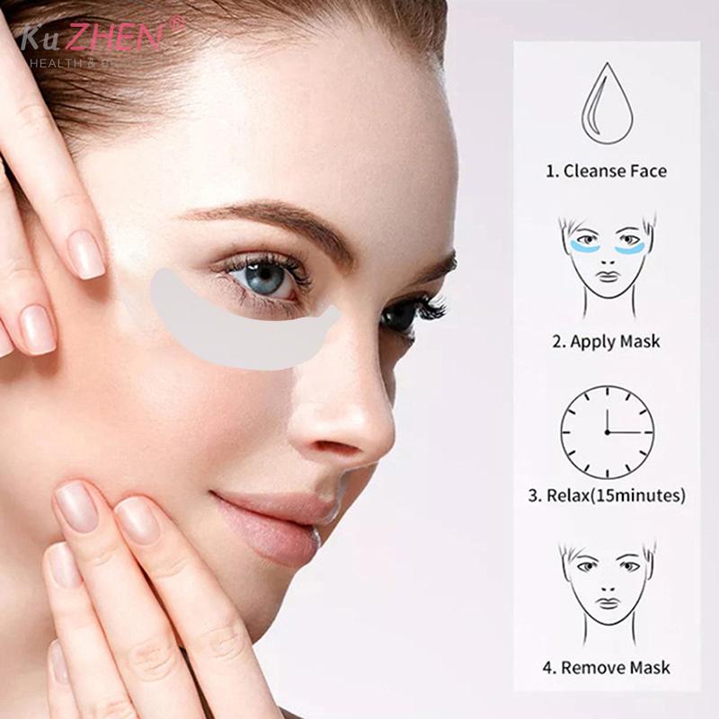 1 Pair Reusable Eye Mask Patch Silicone Pads Essential Eye Cream Patch Facial Lifting Eye Wrinkle Removal Patch Eye Skin Care
