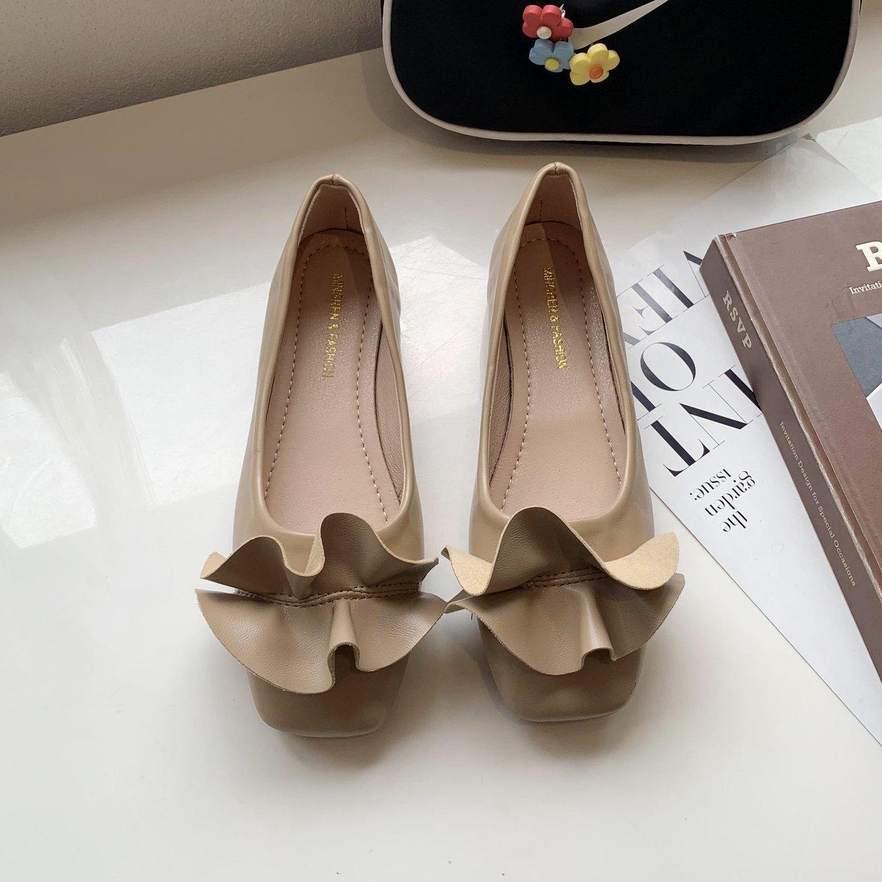 

Женские туфли на плоской подошве из искусственной кожи Повседневная обувь Мокасины с квадратным носком Женские туфли на плоской подошве Элегантная прогулочная обувь Zapatos De Mujer 39 хаки