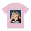 T-shirt Angele Van Laeken Ritratto Classico Stampa Grafica Top Estivi Abbigliamento Femminile Comodo Girocollo Magliette in Cotone