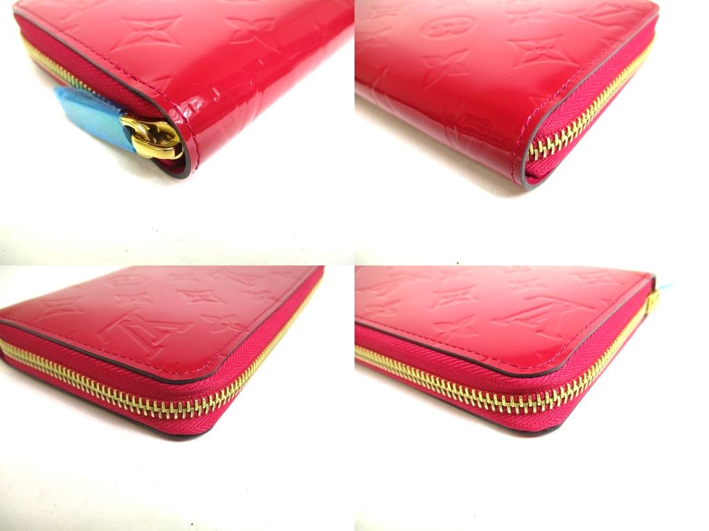 Authentic LOUIS VUITTON Vernis Magenta Patent Leather Round Zip Zippy Wallet #a326  Refurbished
