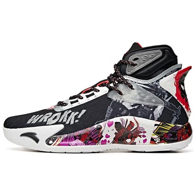 

Новые баскетбольные кроссовки ANTA Kt5 Мужские высокие черно-бело-красные 112041101S-1 39