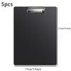 5pcs Durable A5 Clipboard Set | Plastic Writing Boards, Data Folder Clipboards for Bills, Invoices, and Service Forms