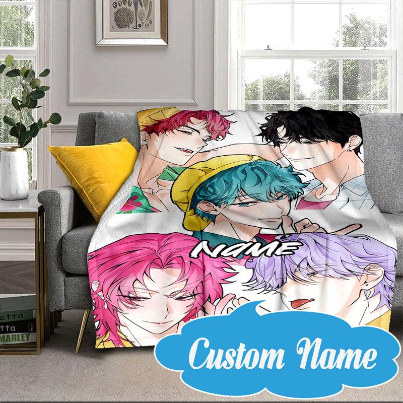 Custom Name K-Pop Idol Dreamscape Blanket bed sofa Blanket Flannel Blanket for Camping, Hiking, Picnic Essentials,gift for Fan family