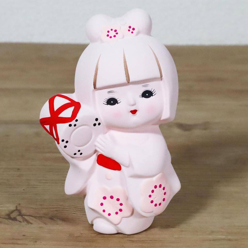Castle Enterprise Traditionelle Hanako-Puppe Hergestellt in Japan Japanisches Souvenir (Pflaume)