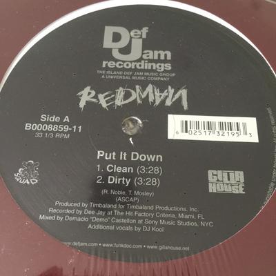 12-Zoll Schallplatte REDMAN - Put It Down B000885911 Def Jam Records 2007 US Rap & Hip-Hop/R&B Gebraucht