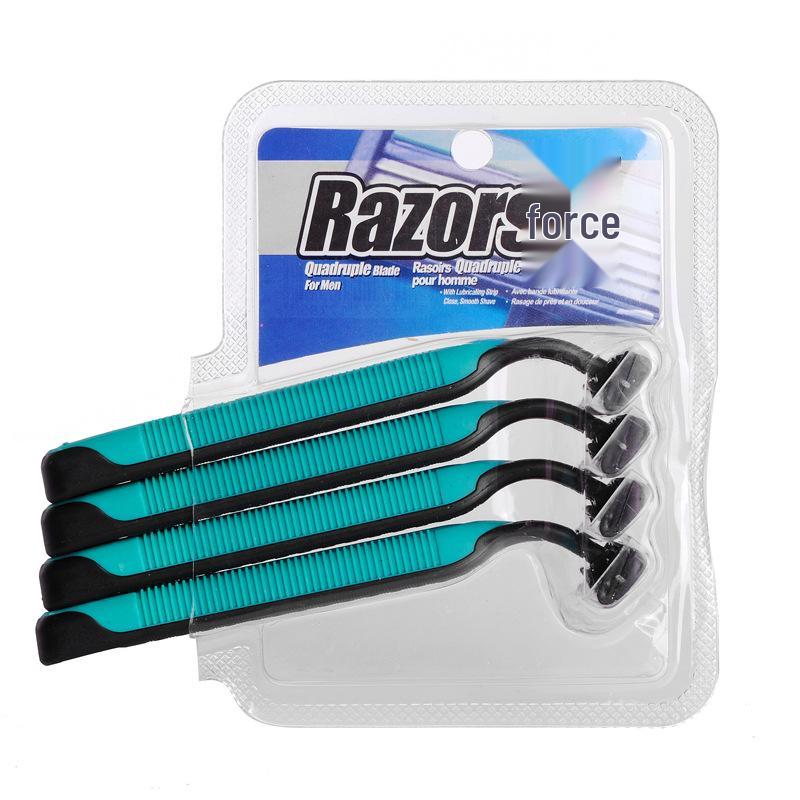 6-Layer Stainless Steel Manual Razor for Hair Removal - Perfect for Armpit and Leg Shaving