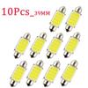 10-40Pcs White COB C5W LED Bulbs 12V 24V Car Auto Festoon Dome Interior LED Lights Lamp Roof Reading Bulb 31mm 36mm 39mm 41mm Bulbs 7