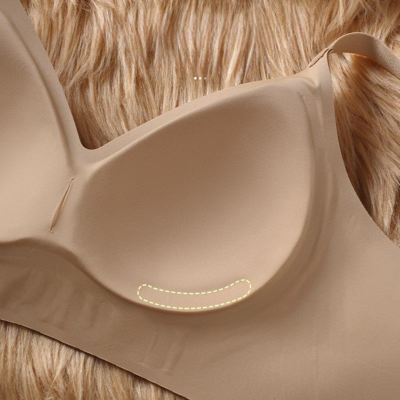 Seamless Bra Women's Soft Support Bra Thin Smooth Bra Gathering Underwear Anti-sagging Bra Push Up Bra