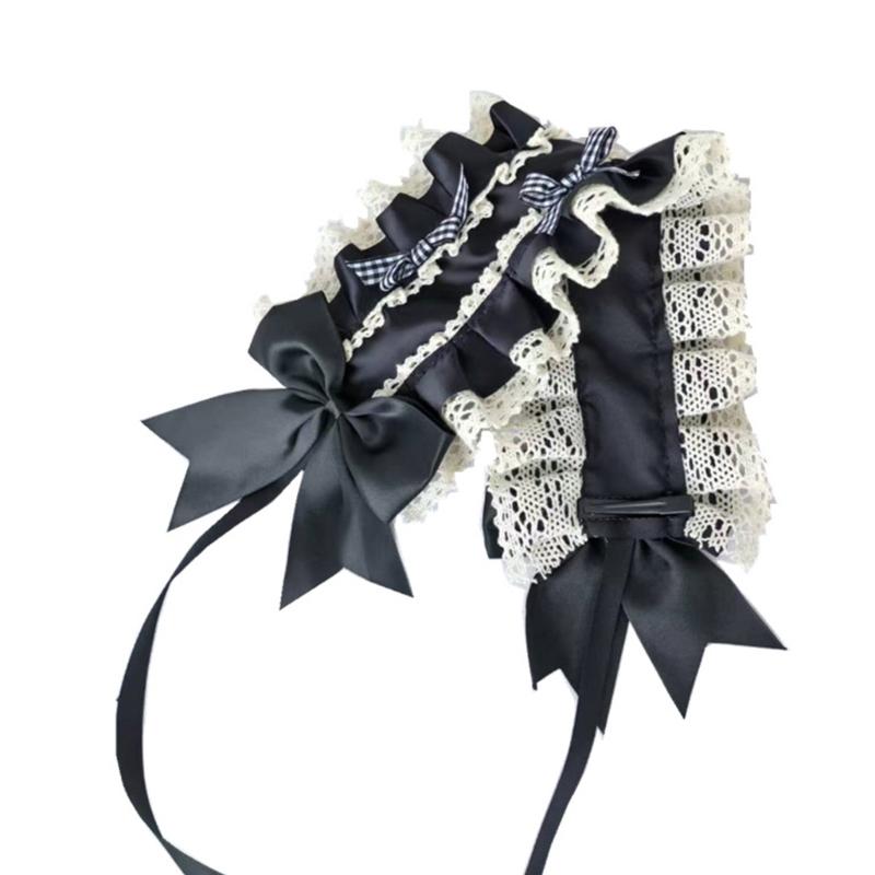 Stylish Lace Bows Headband Comfortable Hairpiece Breathable Hairband Perfect For Anime Conventions Fashion Accessories