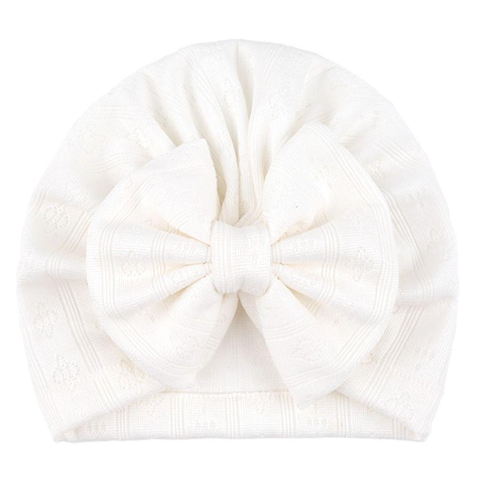 Breathable Newborn Head Wraps Knitted Soft Infant Cap Cute Baby Turban Hat Daily Wear