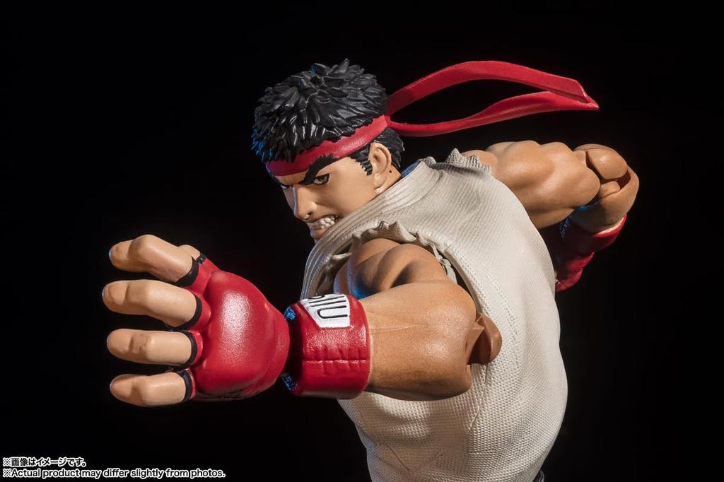 TAMASHII NATIONS Street Fighter Ryu 150 mm malt bevegelig figur SHFiguarts -Antrekk 2- Ca.. PVC og ABS
