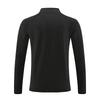 Men's European & American Long Sleeve Stand Collar Half Zip T-Shirt for Autumn/Winter Running & Fitness