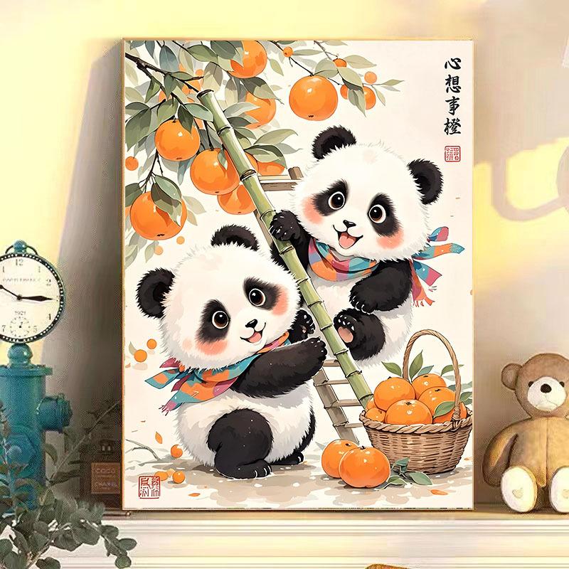 Diy Digital Oil Painting Flower Landscape Filling Coloring Oil Painting Stall Toy Painting