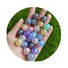 100Pcs 16MM AB Round Pearl-Colored Acrylic Loose Spacer Beads With for Bracelet Necklace Earrings Jewelry Making DIY