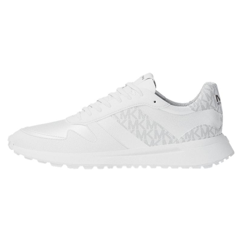 Michael Kors Dax Lace-Up Patchwork Low-Top Casual Shoes Men sneaker Bright-White 44S5DAFS2L-119