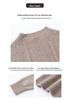 Stylish Autumn/Winter Women's Cashmere Sweater with Half-High Collar – Solid Color Thickened Wool Knitwear for Mid-Aged Mothers
