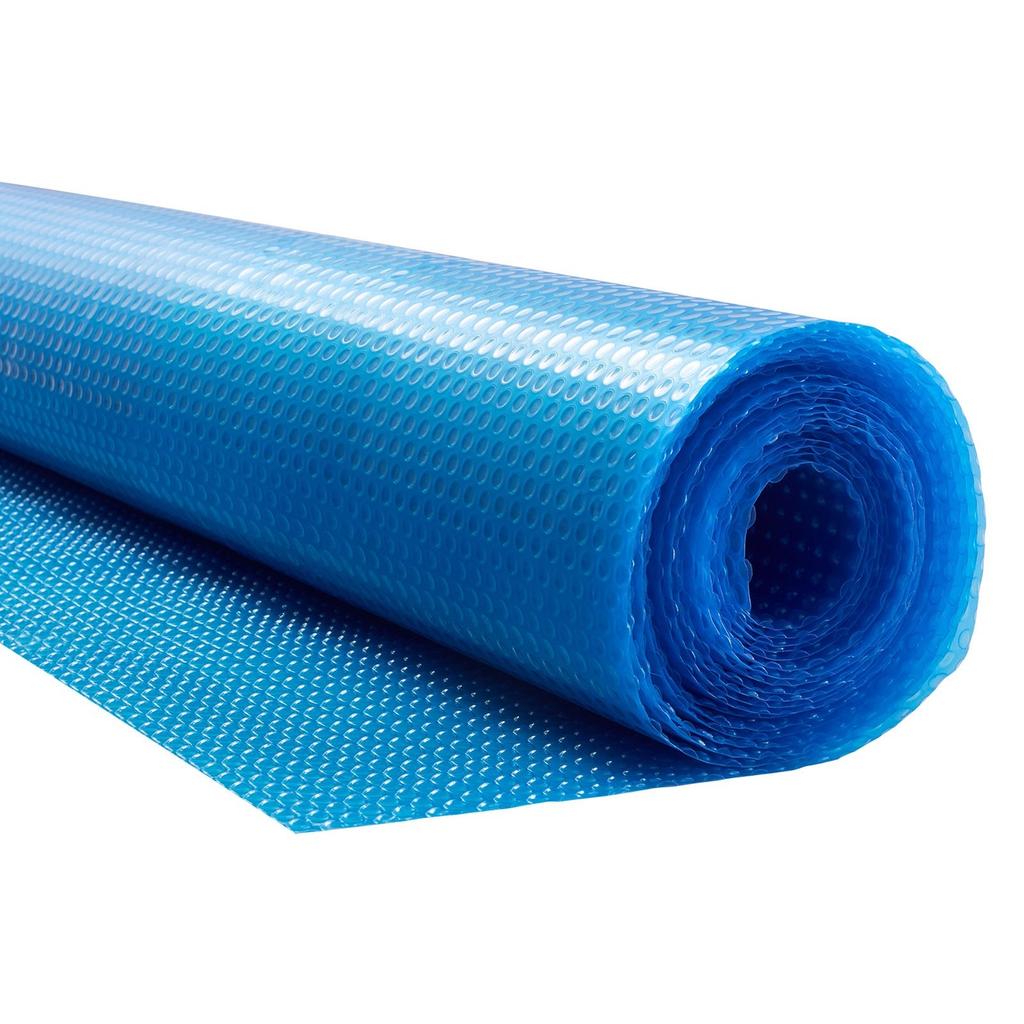 Solar Pool Cover, 10.97 x 4.88m Rectangle Pool Bubble Cover, 12 Mil Pools Solar Blanket with Bubble & PE Material, Daytime Heat Absorption, Nighttime