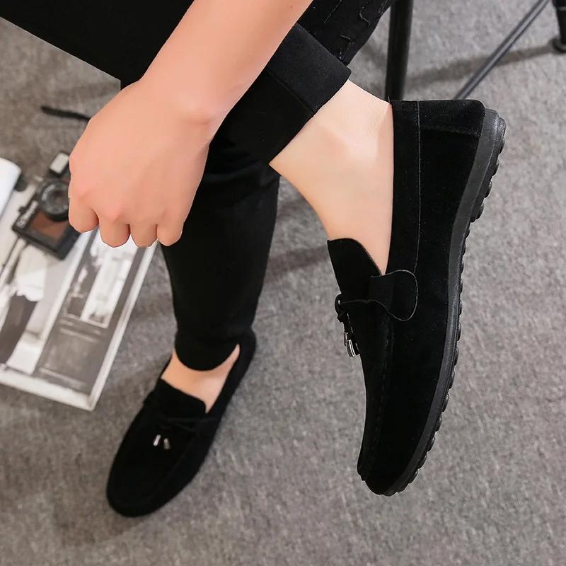 2024 Fashion Business Formal Soft Moccasins Man Loafers High Quality Genuine Leather Shoes Flats Sneaker for Men Hombre Tenis