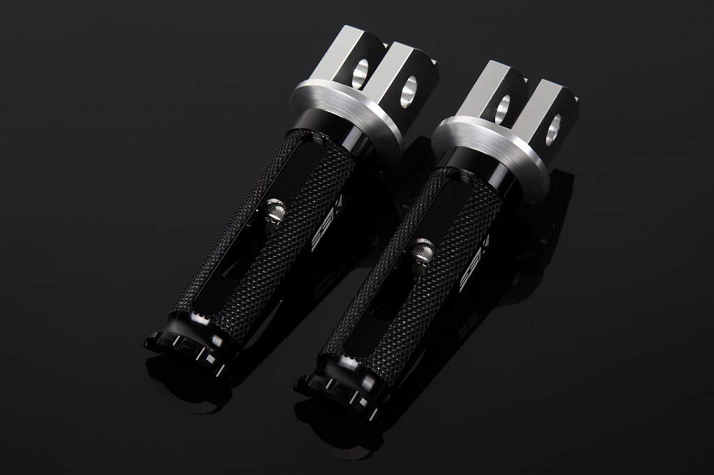 SSK фрезерованная алюминиевая двойная подножка гоночного типа для пассажирской части крепления цвет: цвет серебристой подножки: черный