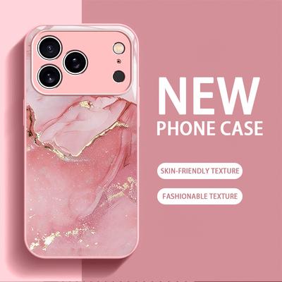 Colorata Custodia per Telefono in Vetro Galvanizzato Per iPhone 17 16 15 14 13 12 11 Pro Max Plus 16E 17Air Cover