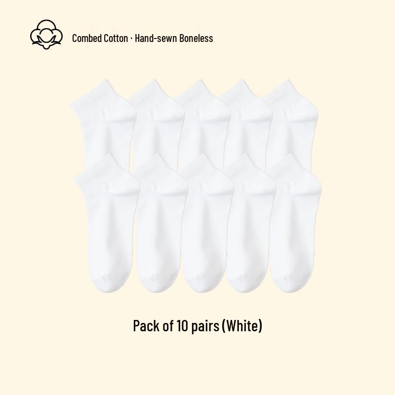 Women's Mid-Calf Summer Thin Socks - Anti-Pilling, Versatile, Sweat-Wicking, Odor-Resistant, Long-Staple Cotton, Solid Color.