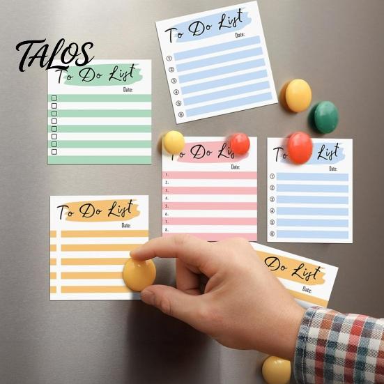 Portable Memo Stickers Striped Planning Sticky Notepads, Task Pads, Removable Colorful Index Tabs Self-Adhesive Note Paper for Daily To-Do Lists
