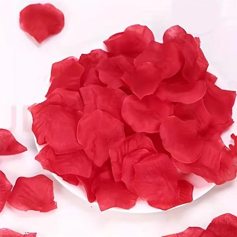 2000pcs/100Pcs Artificial Fake Rose Petals Red White Pink Roses Petal Flowers for Romantic Wedding Party Favors Decoration