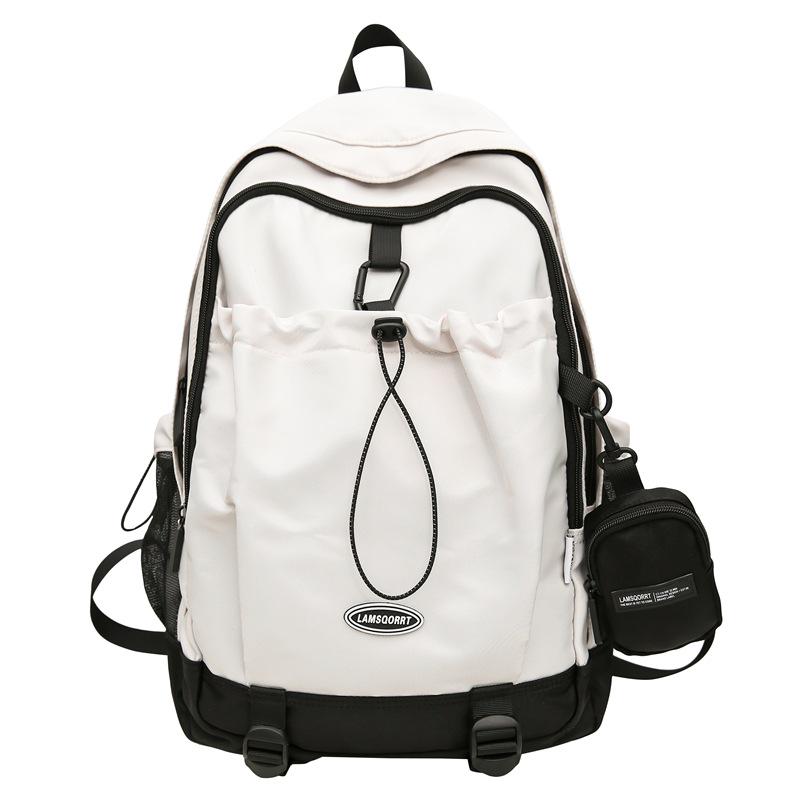 

Men s College Style Large Capacity Drawstring Backpack - Sporty Campus Computer Shoulder Bag