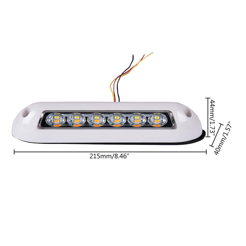 Upgraded LED Awning Light Exterior Strip Lamp Side Light Simple Installs Suitable for Caravans Motorhome RVs Campervan