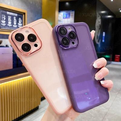 Candy  Camera Protection Shockproof Soft Case For iPhone 15 14 Plus 13 Pro Max