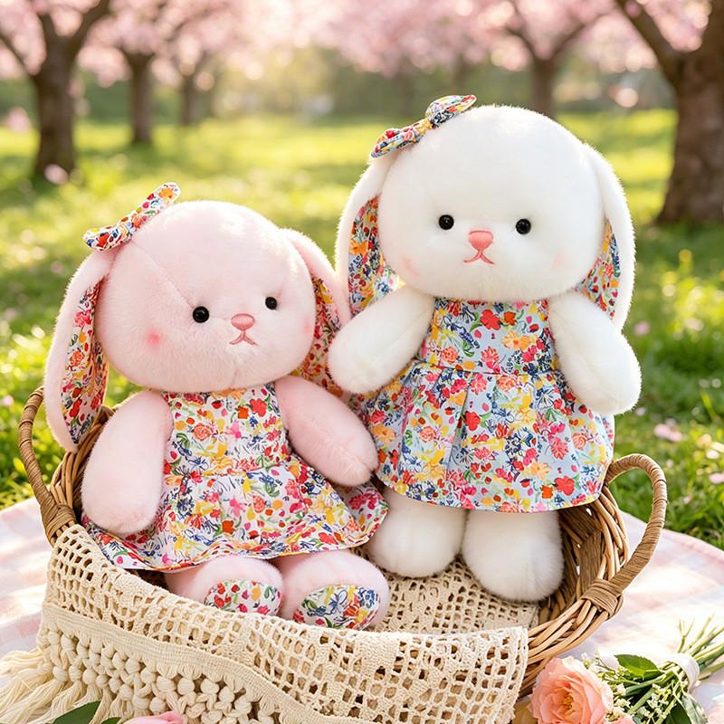 Soft Bunny Plush Doll With Long Ears For Kids Room Decoration And Comfort