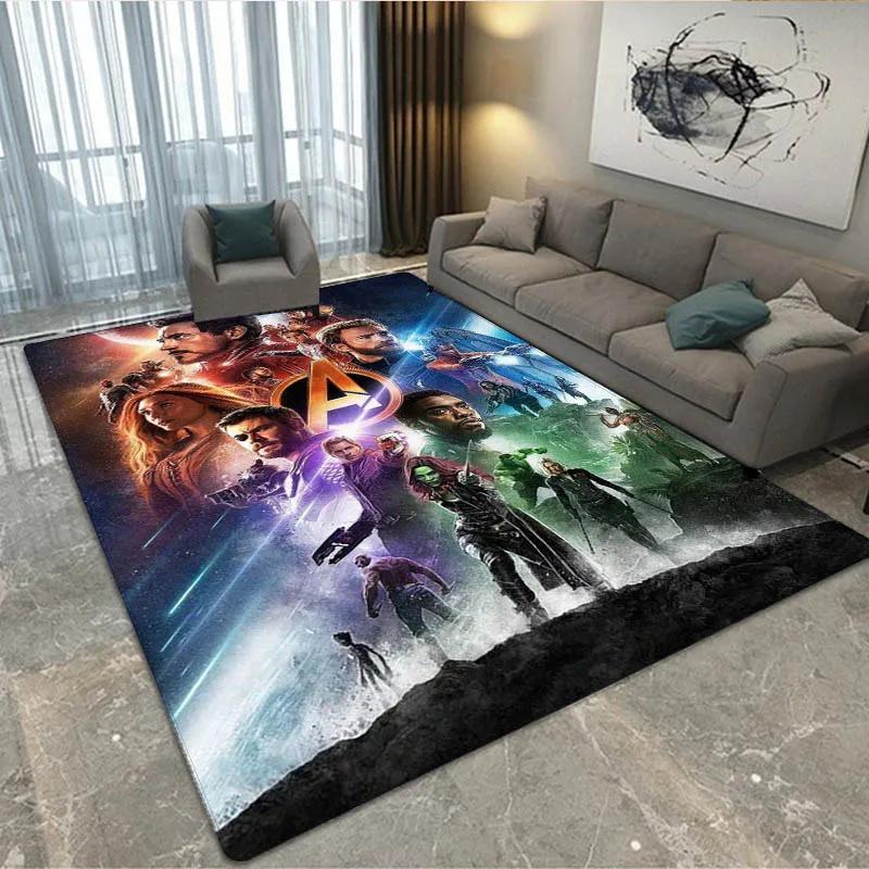 3D The Avengers Cartoon printed Carpet Living Room Bedroom Carpet Non-slip carpet home bedroom decor area rug Birthday Gift