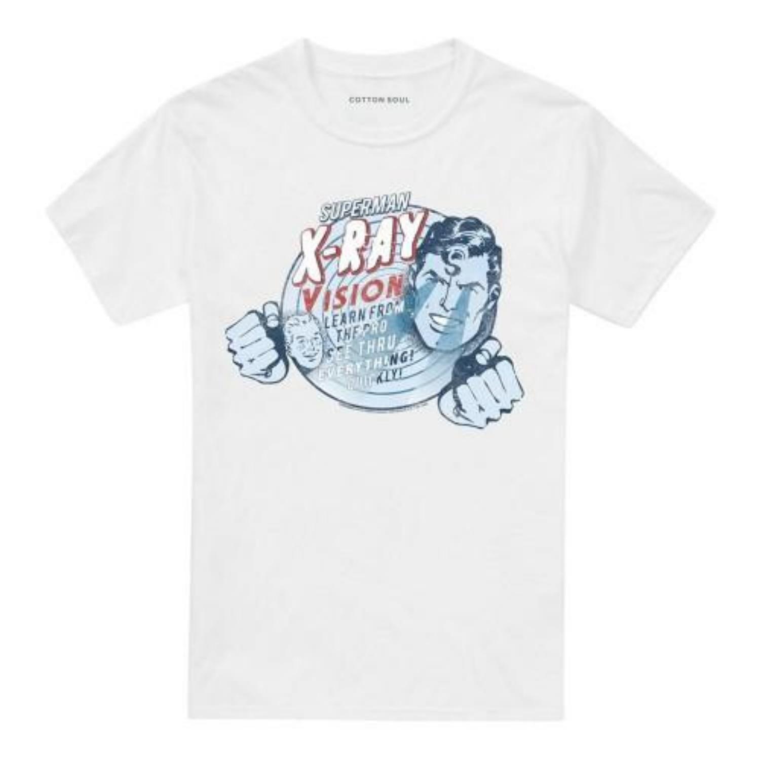 SUPERMAN Unisex Adult Xray Vision Vintage T-Shirt S